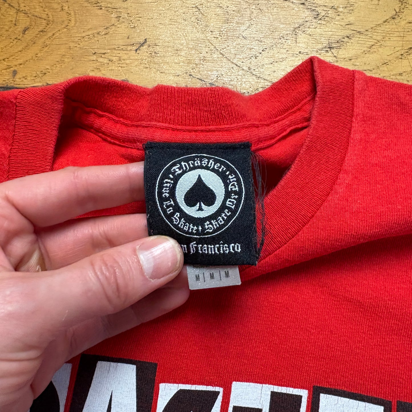 Vintage Thrasher Skate Red Graphic T-Shirt - S