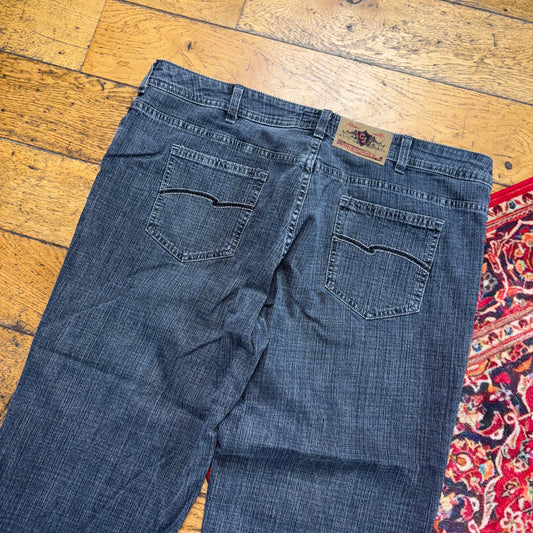 Vintage Grey Denim Shorts - 40