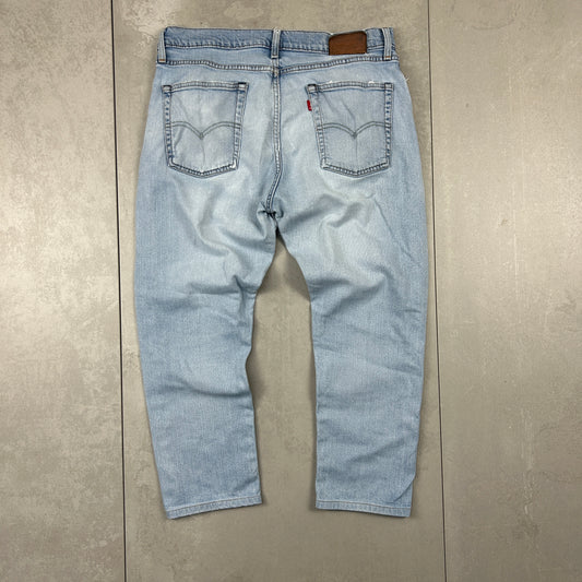 Vintage Levis Straight Light Blue Denim Jeans - 34