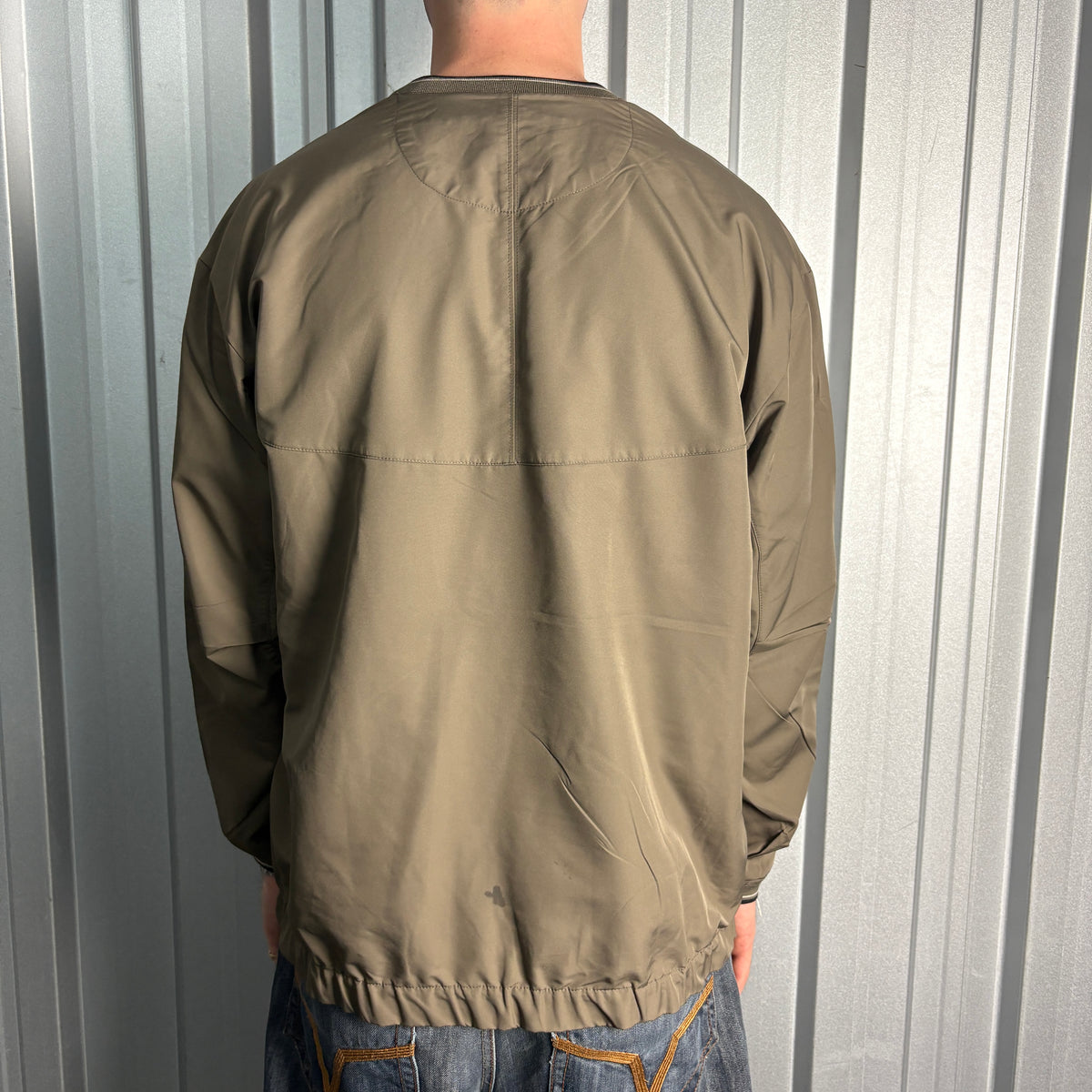 Nike Green Golf Swoosh Y2K Pullover Windbreaker - L