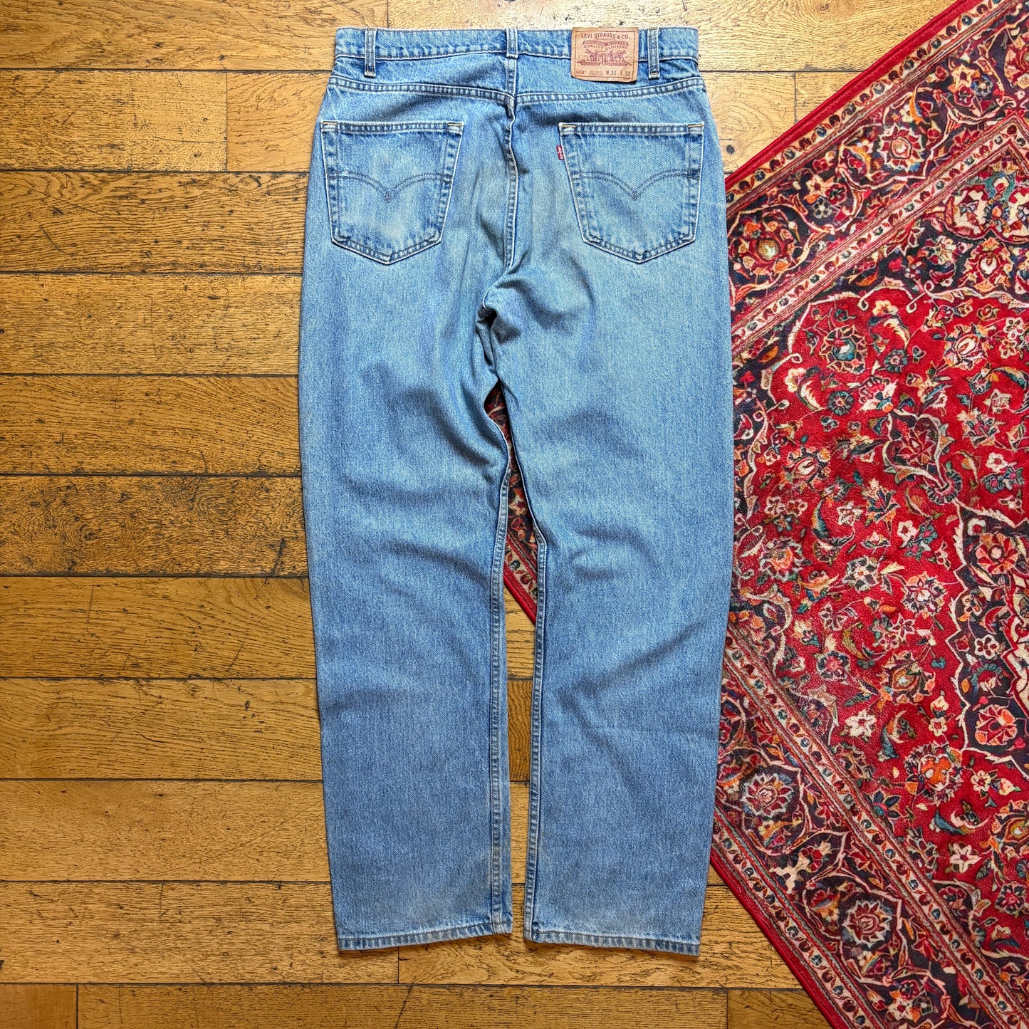 Vintage Levis 505 Straight Blue Denim Jeans - 36R