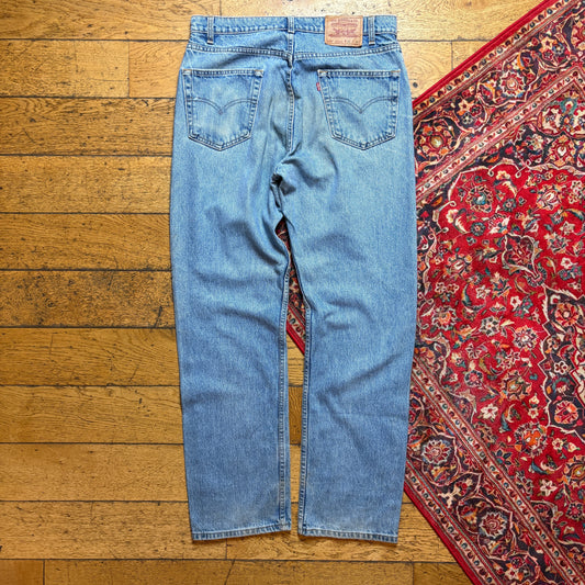 Vintage Levis 505 Straight Blue Denim Jeans - 36R