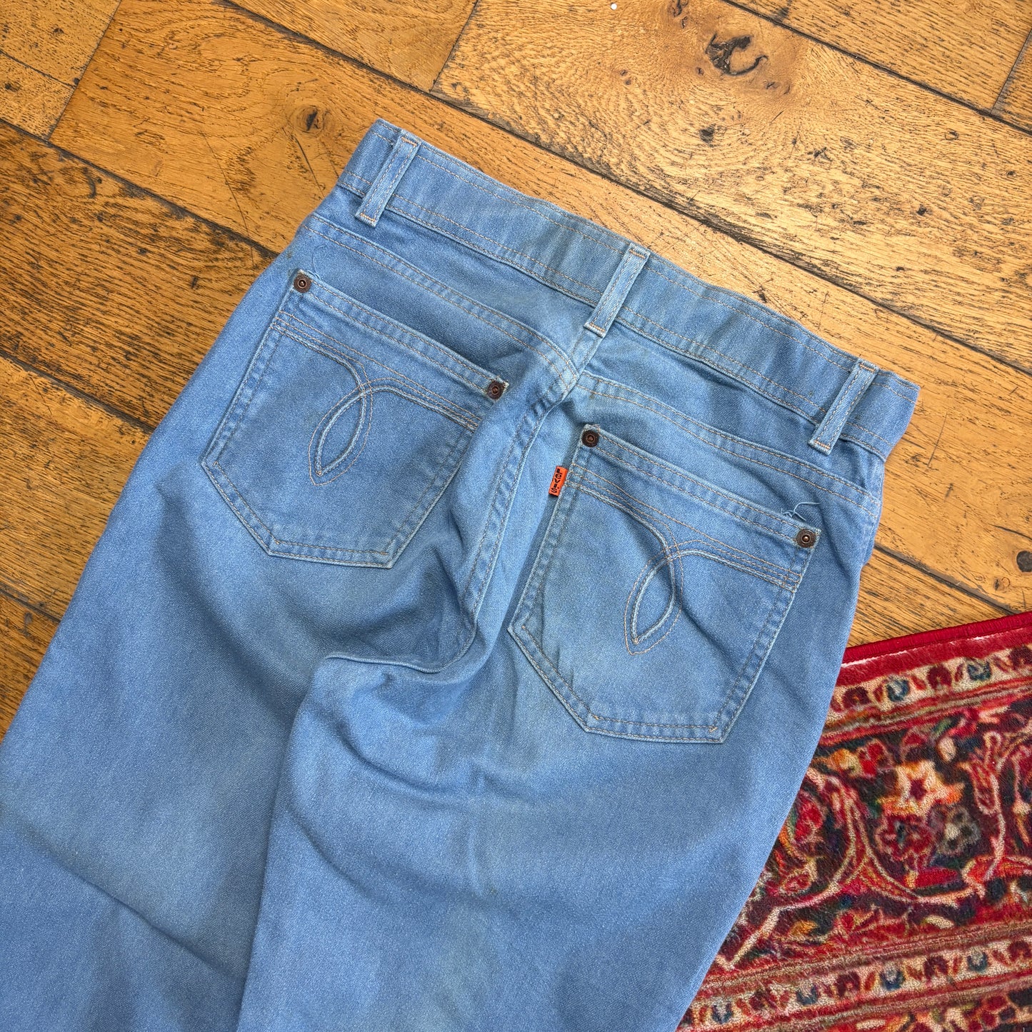Vintage 80s Levis Orange Tab Action Jeans Straight Blue Denim Jeans - 28R