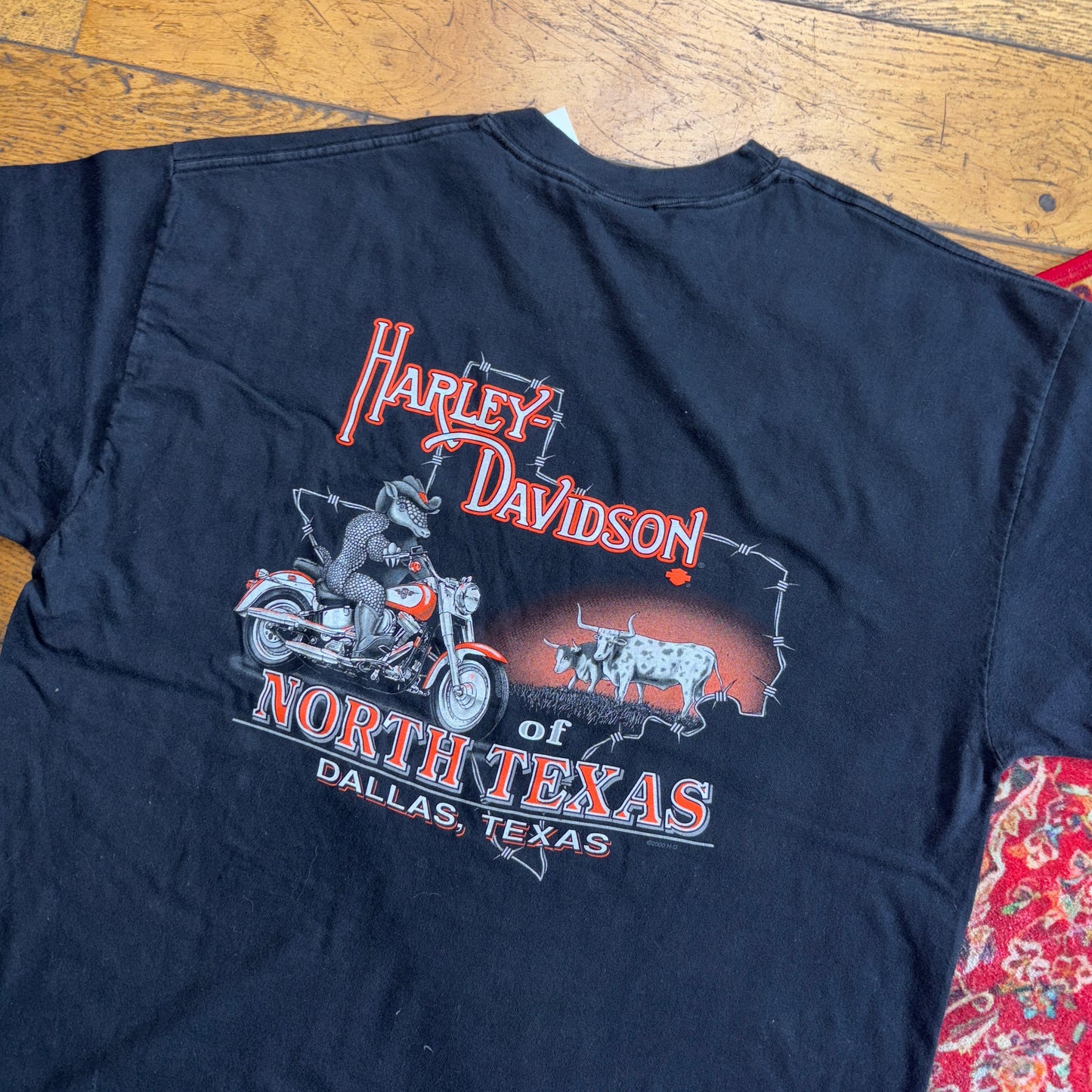 Vintage Harley Davidson Black Eagle Graphic T-Shirt - XL