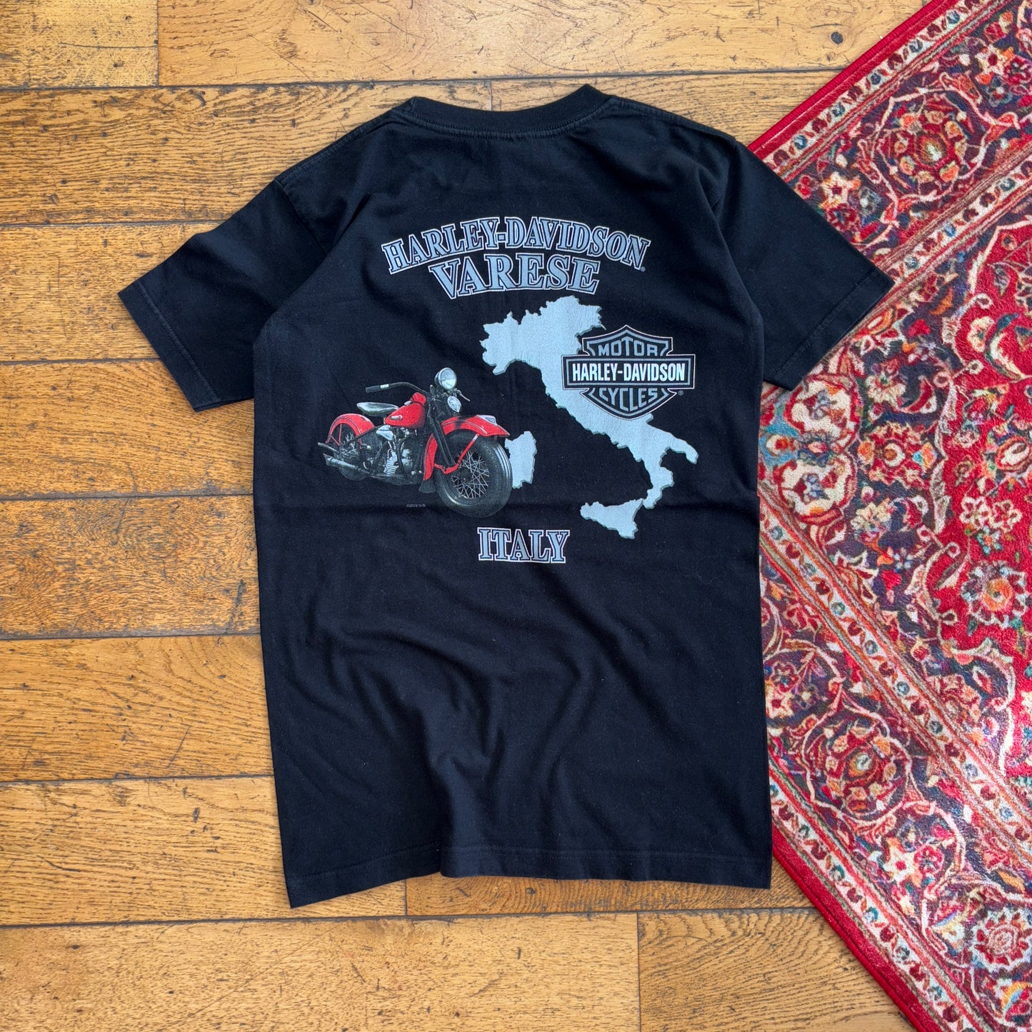 Vintage Harley Davidson Black Graphic T-Shirt - XS