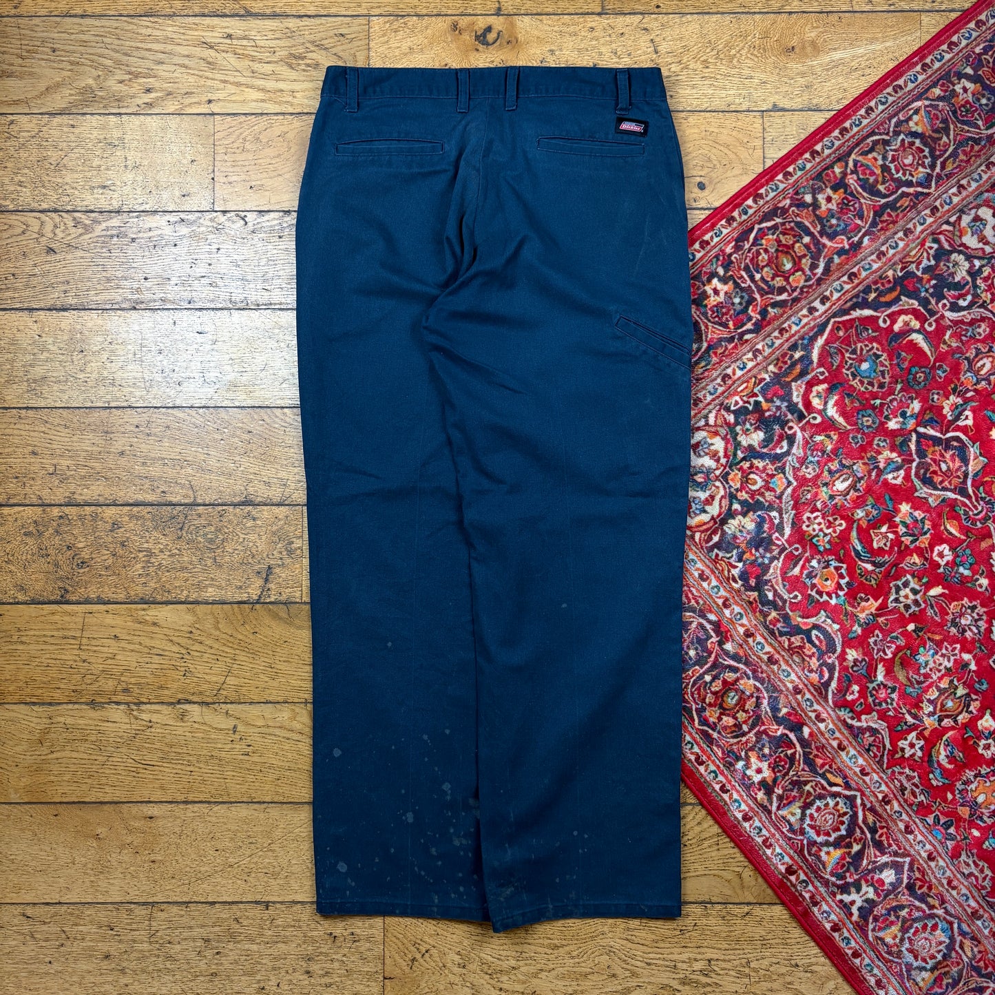 Vintage Dickies 874 Navy Baggy Skate Chino Trousers - 34