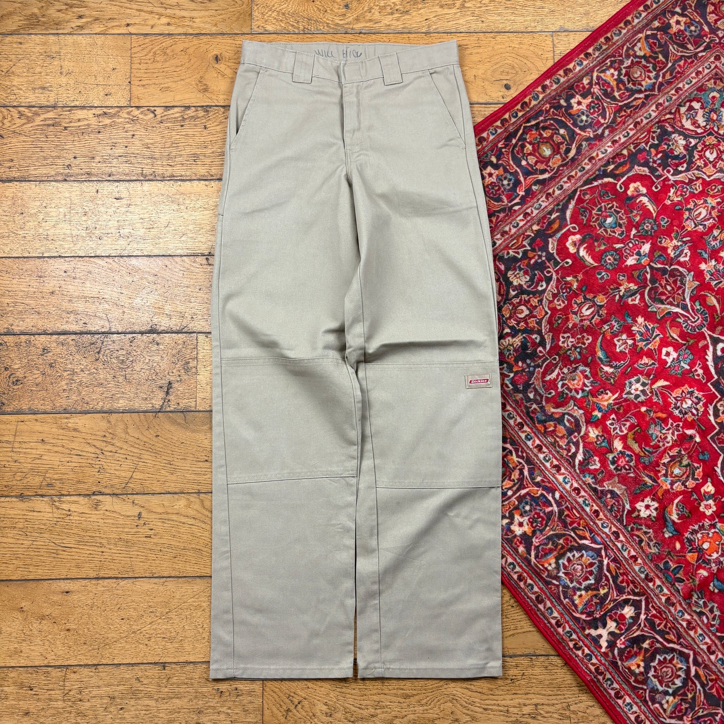 Vintage Dickies Cream 874 Skate Baggy Chino Trousers - 27