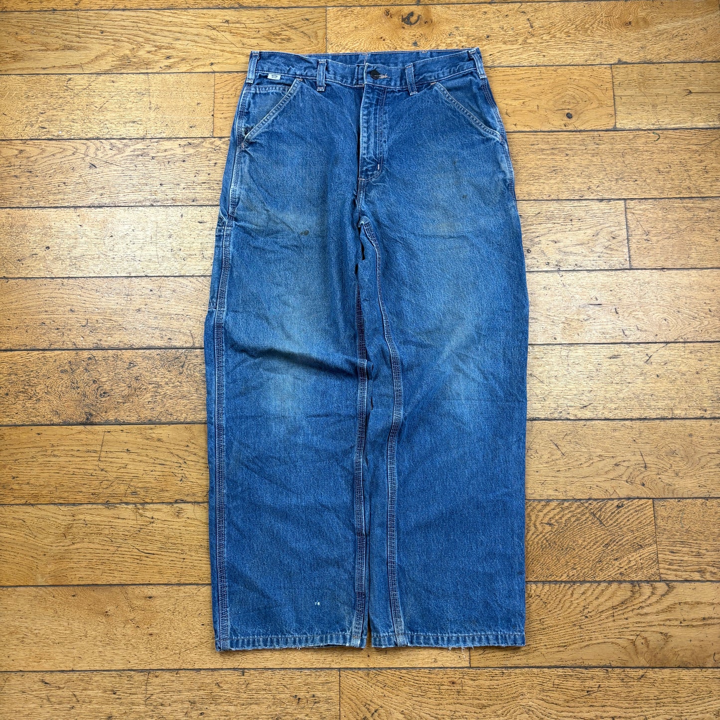 Vintage Carhartt Blue Workwear Carpenter Baggy Jeans - 32