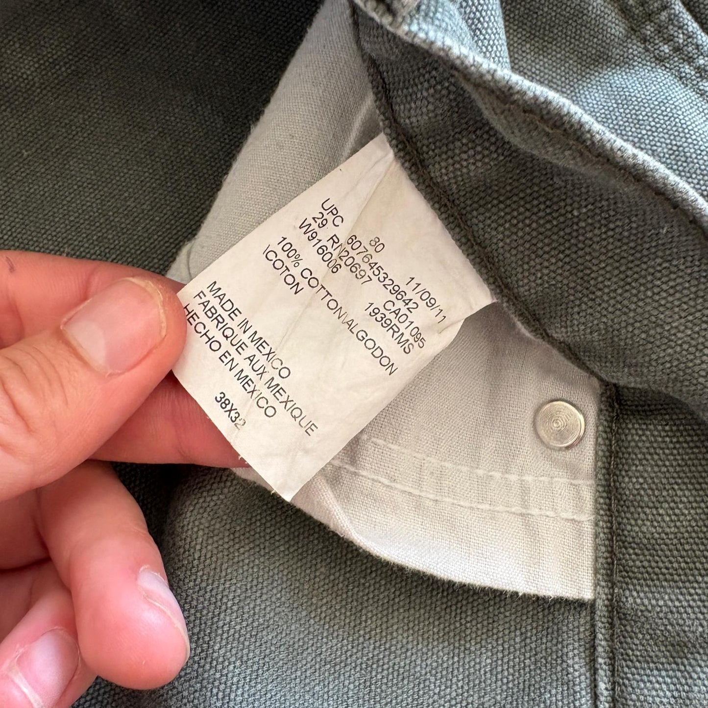 Vintage Dickies Green Workwear Carpenter Baggy Trousers - 38R