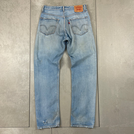 Vintage Levis 560 Straight Baggy Blue Denim Jeans - 31