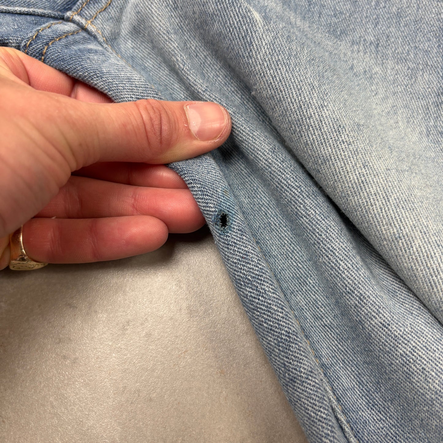 Vintage Embroidered Hip Hop Straight Blue Jeans - 34