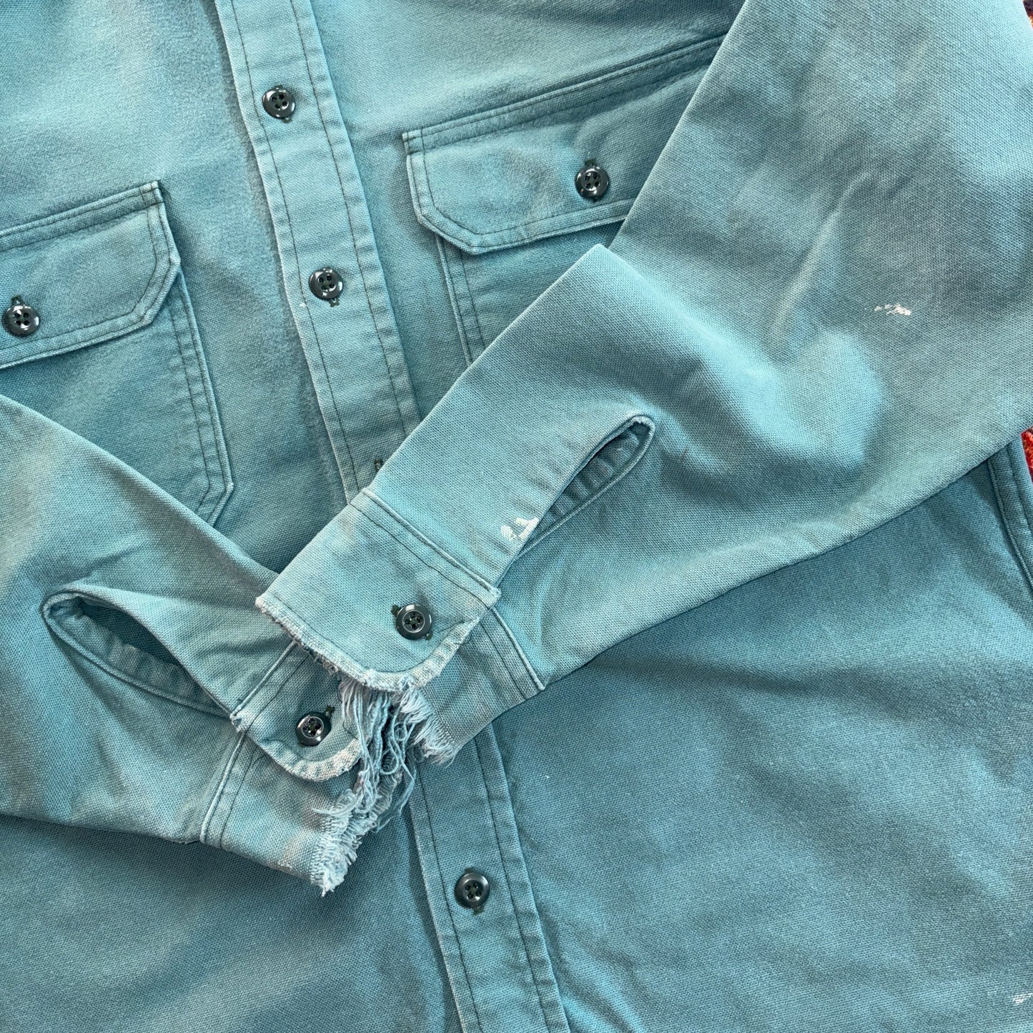 Vintage Woolrich Blue Green Heavyweight Shirt - S