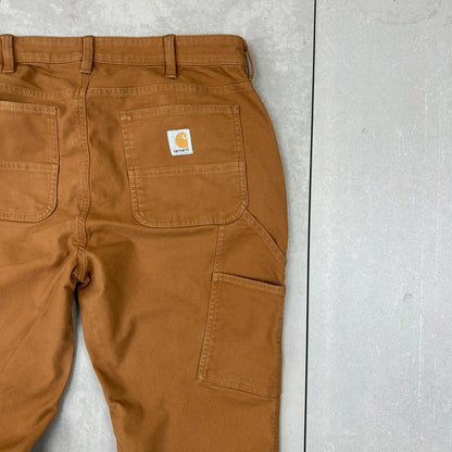 Vintage Carhartt Brown Workwear Carpenter Slim Trousers - 34