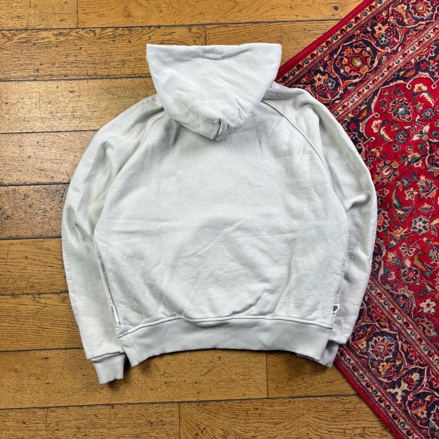 Vintage Adidas Cream Heavyweight Boxy Embroidered Sweatshirt - M