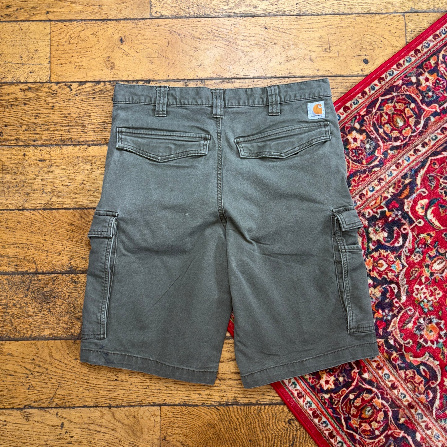 Vintage Carhartt Green Workwear Baggy Carpenter Shorts - 32