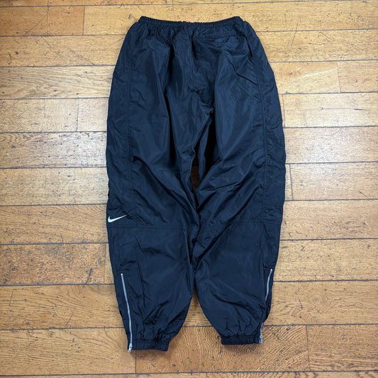 Vintage Nike Black Baggy Tracksuit Sweatpants Track Pants Bottoms - XXL