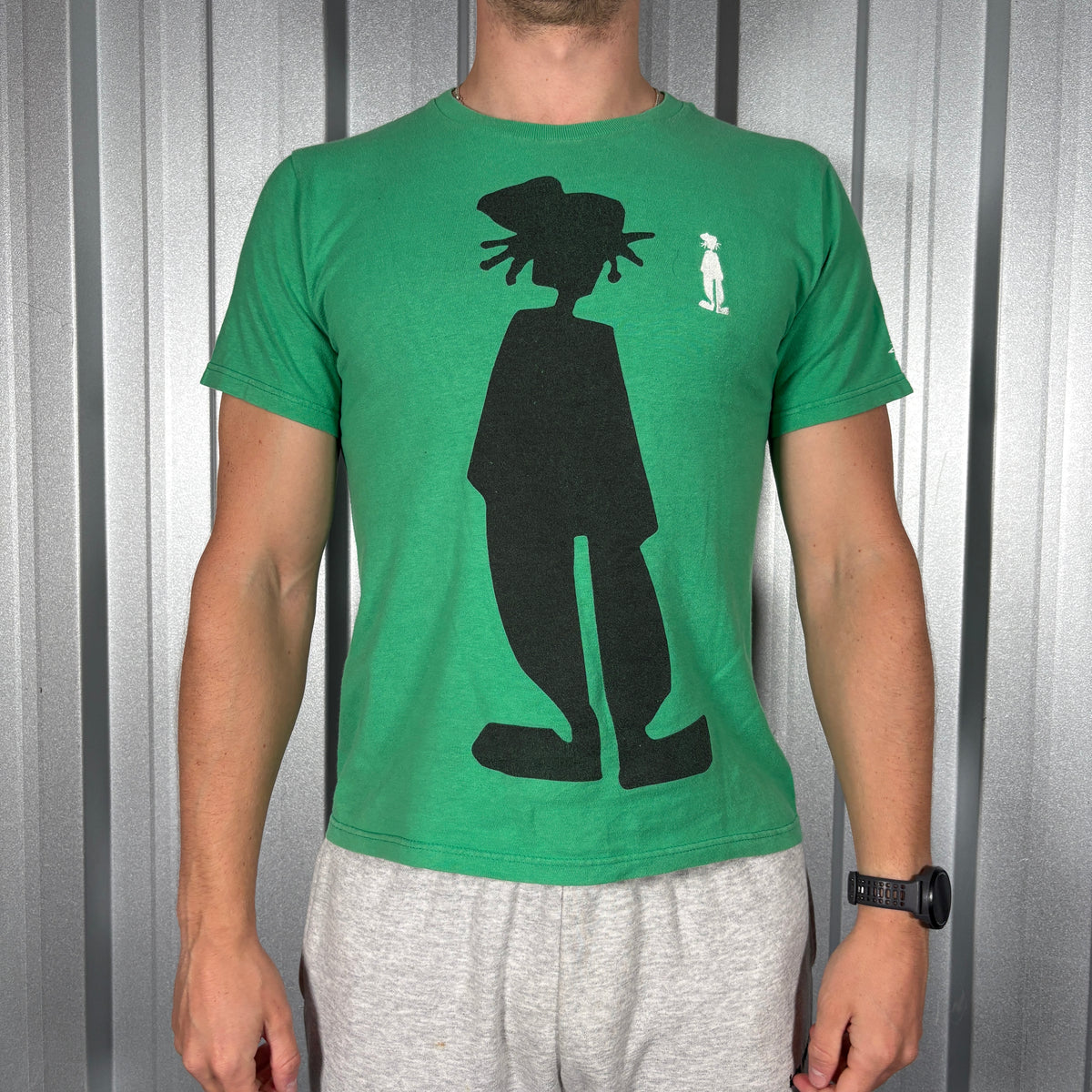 Stussy Green Graphic Embroidered T Shirt - XS