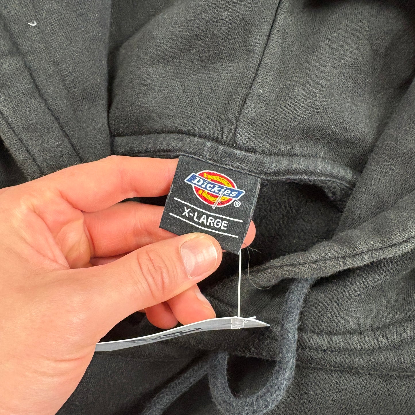 Vintage Dickies Black Embroidered Hoodie Sweatshirt - XL