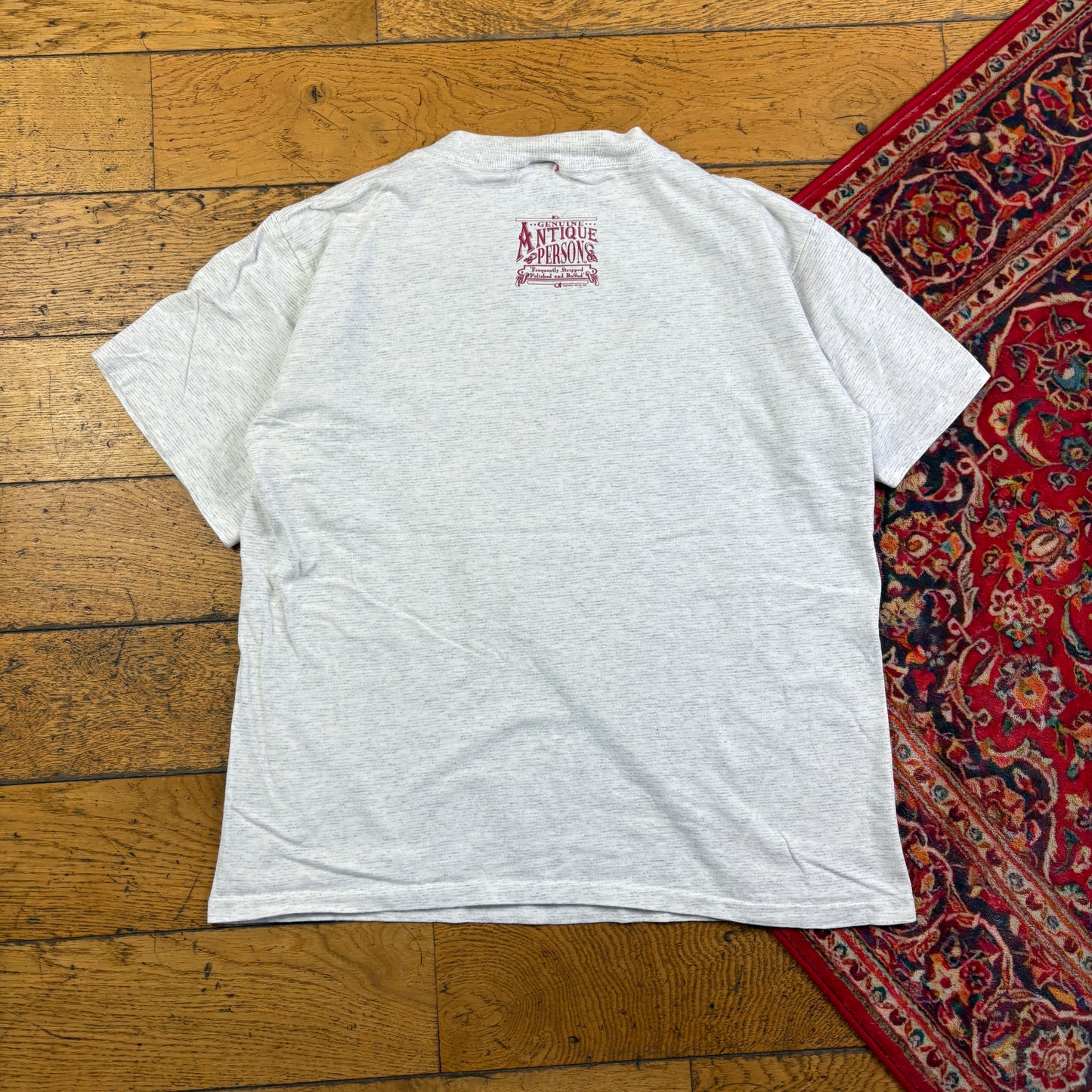 Vintage 1993 Funny Grey Single Stitch Graphic T-Shirt - M