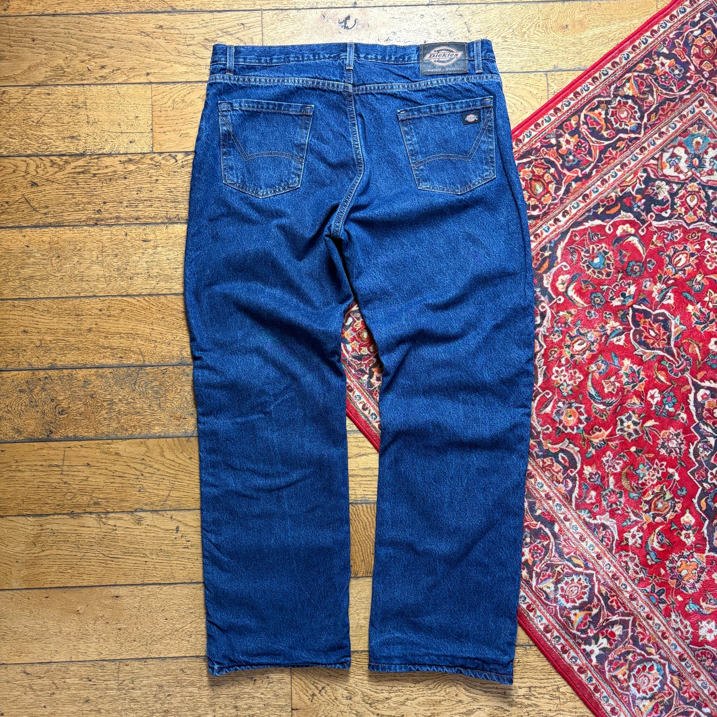 Vintage Dickies Workwear Carpenter Baggy Blue Jeans - 42R