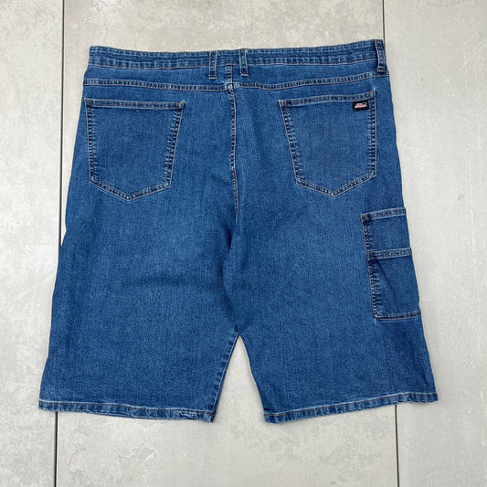 Vintage Dickies Workwear Carpenter Blue Baggy Shorts - 44