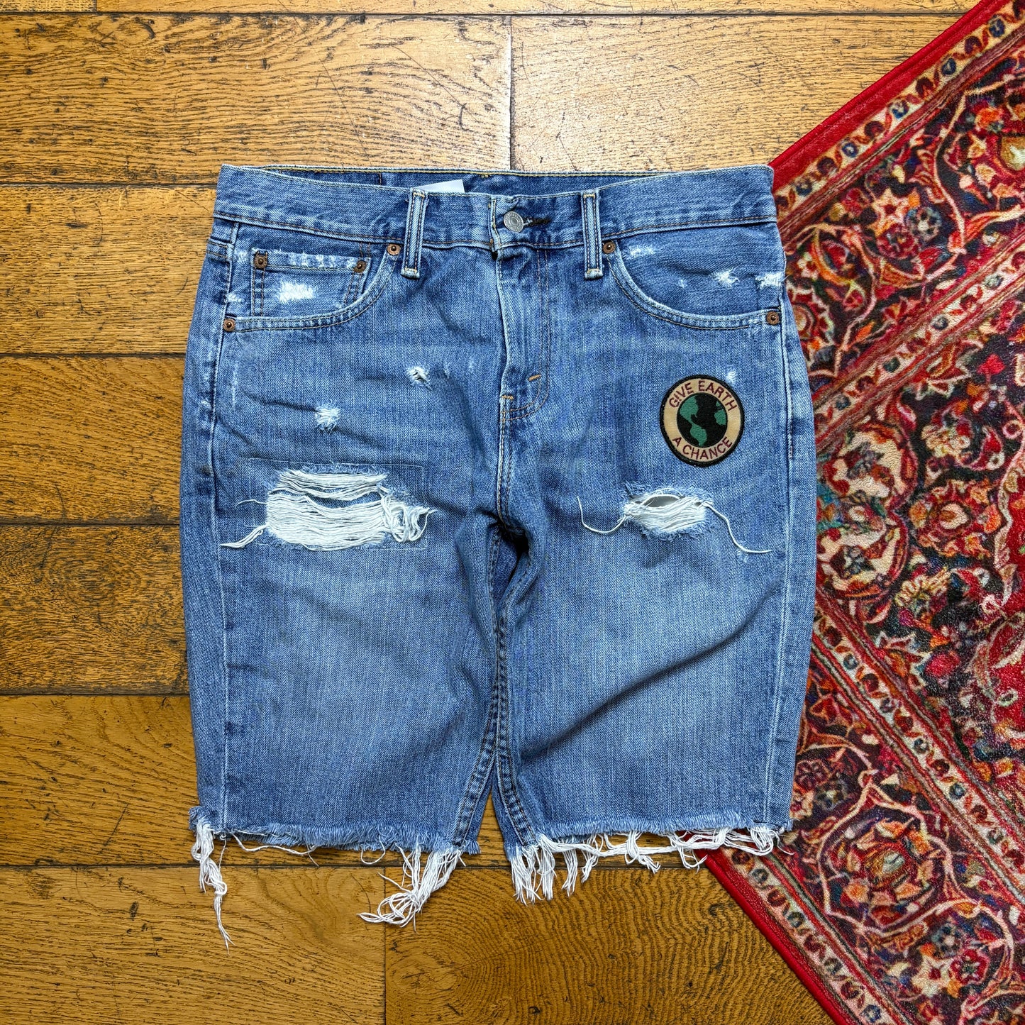 Vintage Levis 511 Blue Denim Shorts - 31