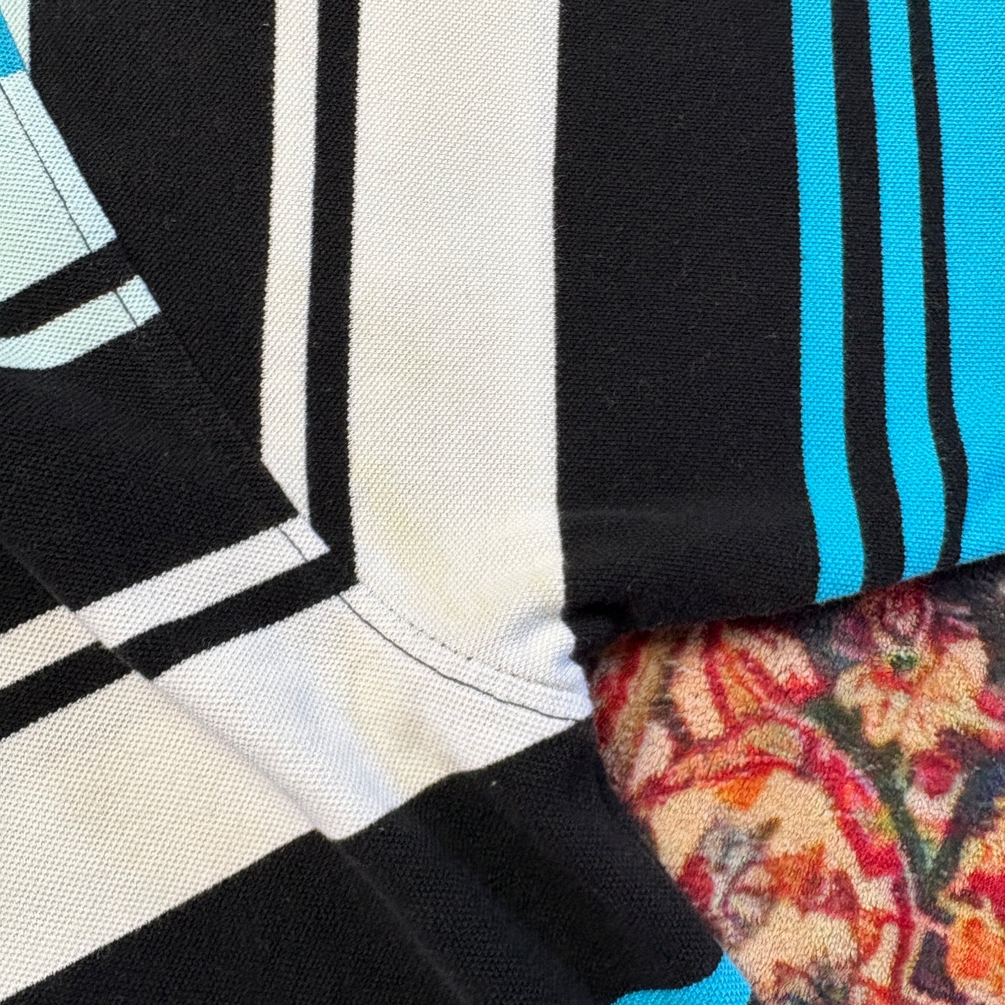 Vintage Southpole Blue Stripe Hip Hop Polo Shirt - S
