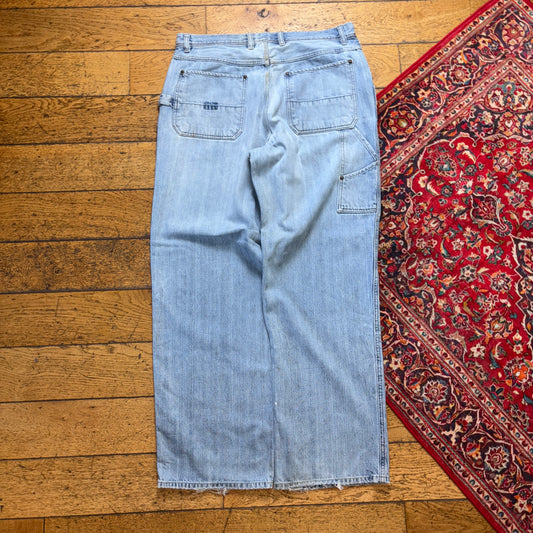Vintage Old Navy Y2K Carpenter Blue Hip Hop Baggy Jeans - 38L