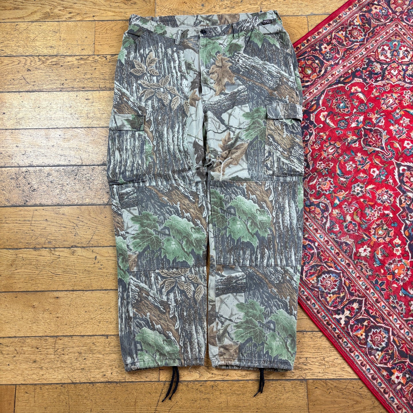 Vintage Real Tree Camo Green Hunting Workwear Trousers - 38