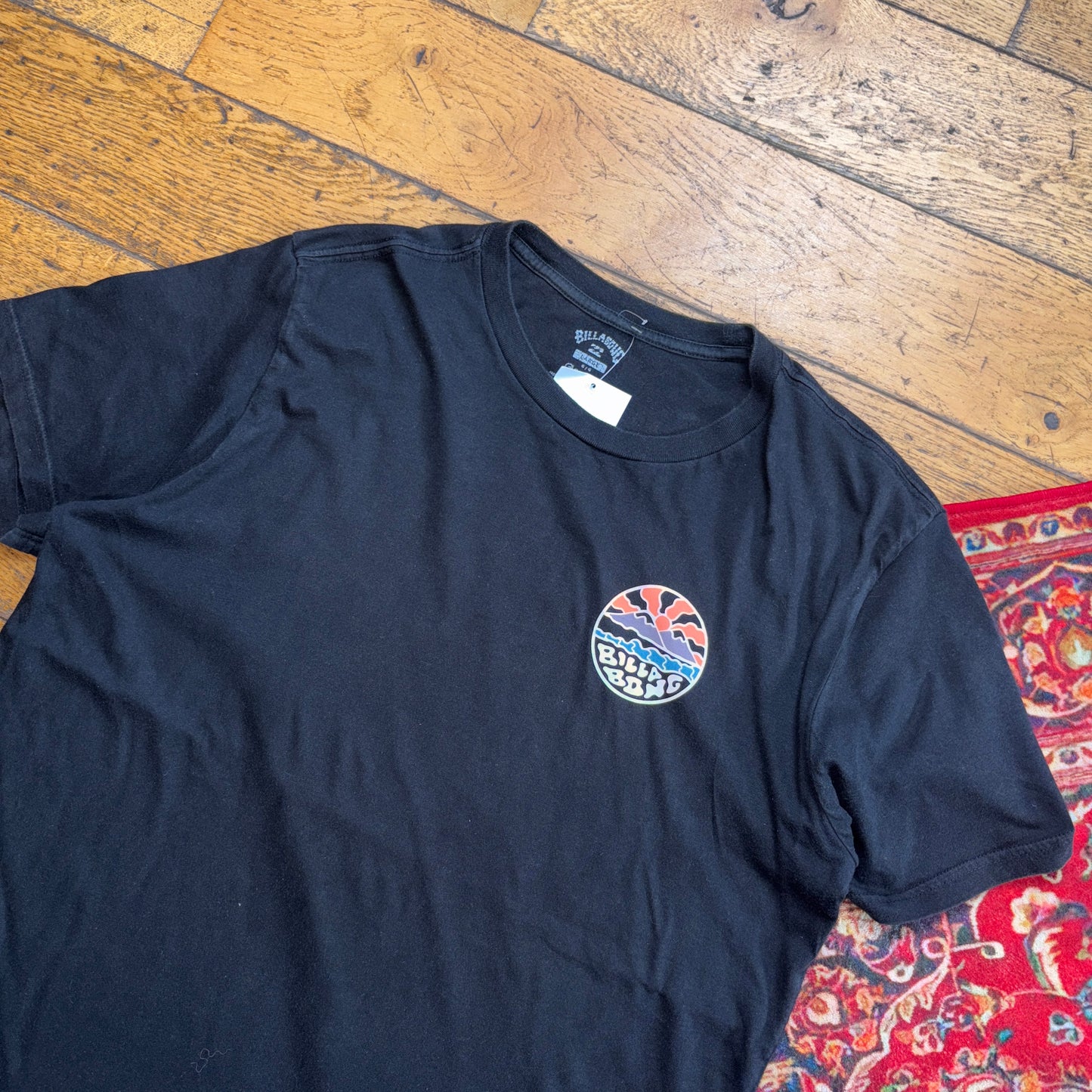 Vintage Billabong Black Surfwear Graphic T-Shirt - L