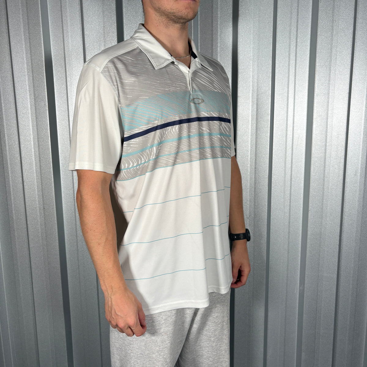 Oakley White Golf Polo T Shirt - XL