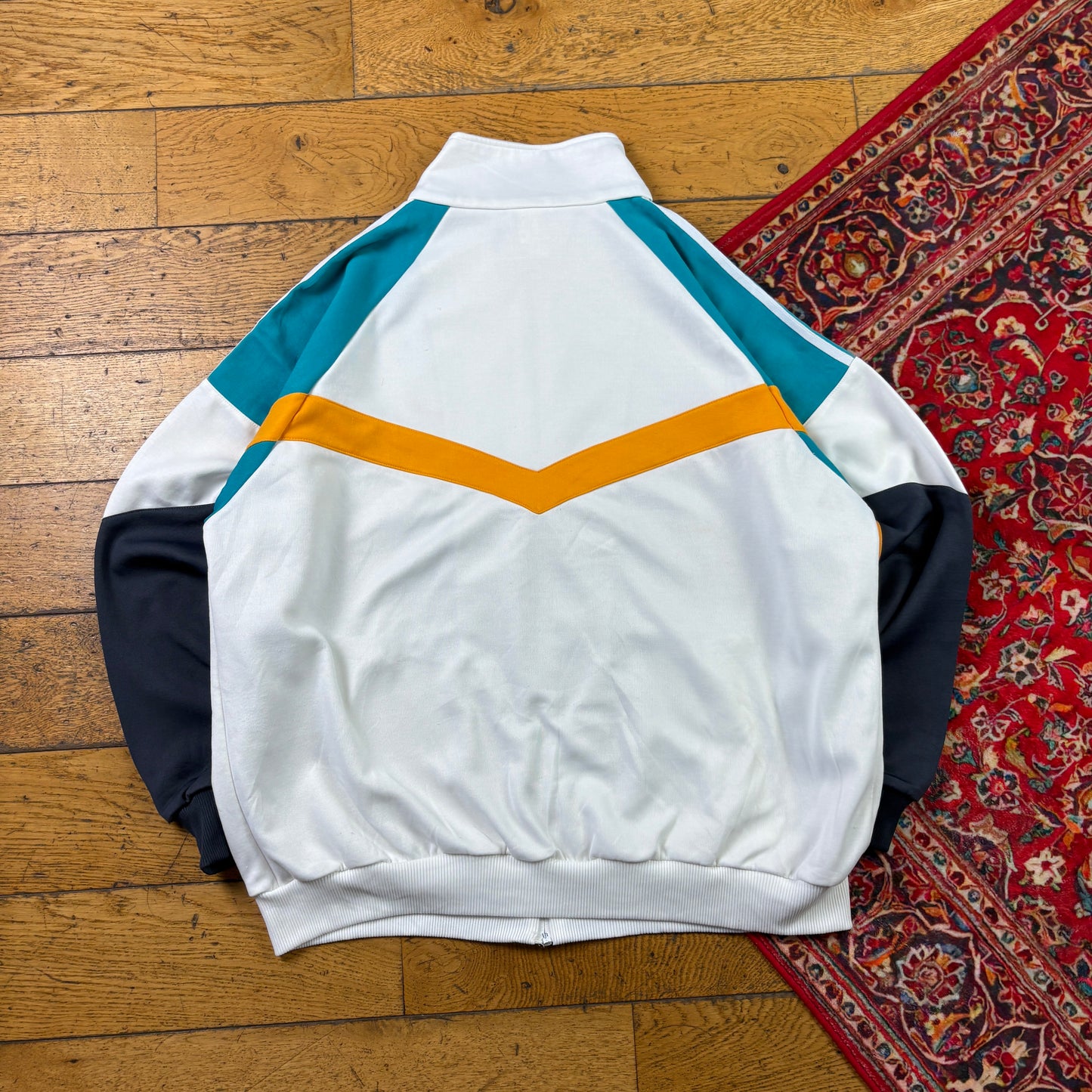 Vintage Adidas 90s White Tracksuit Track Shell Windbreaker Jacket - XL