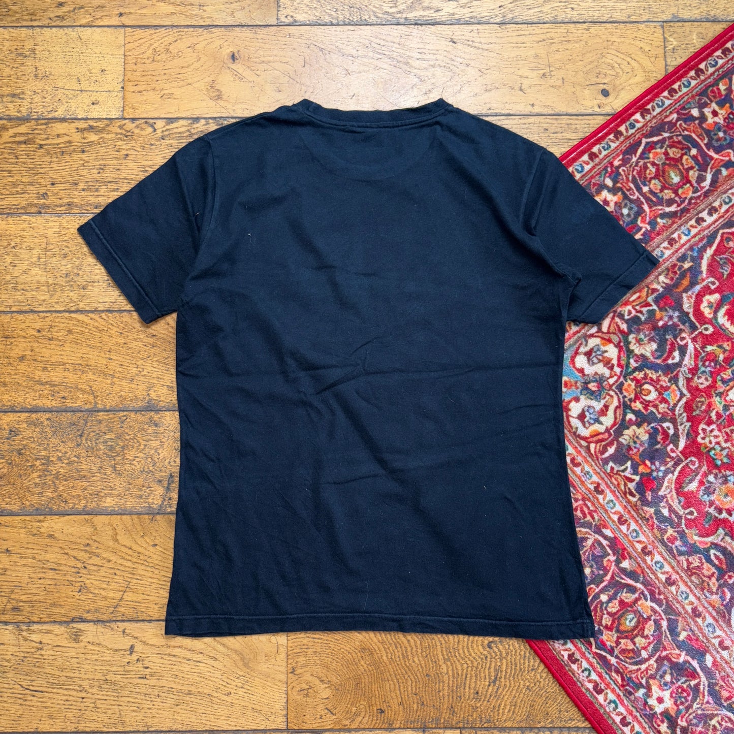 Vintage Stussy Black Graphic T-Shirt - XS