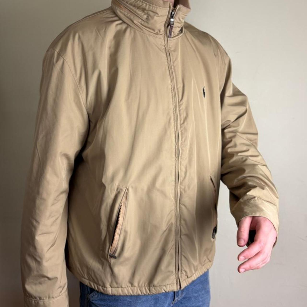 Vintage Ralph Lauren Cream Harrington Fleece Lined Jacket - 2XL
