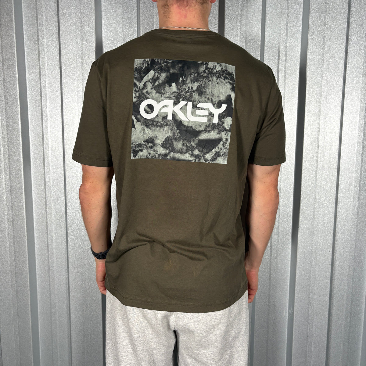 Oakley Graphic Brown Khaki T Shirt - M