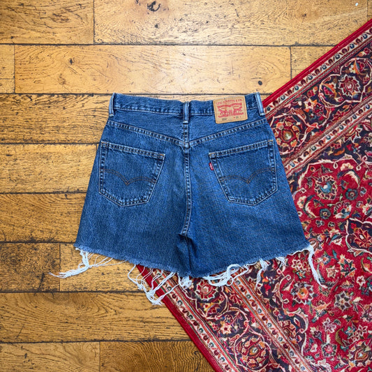 Vintage Levis 550 Baggy Denim Blue Shorts - 31