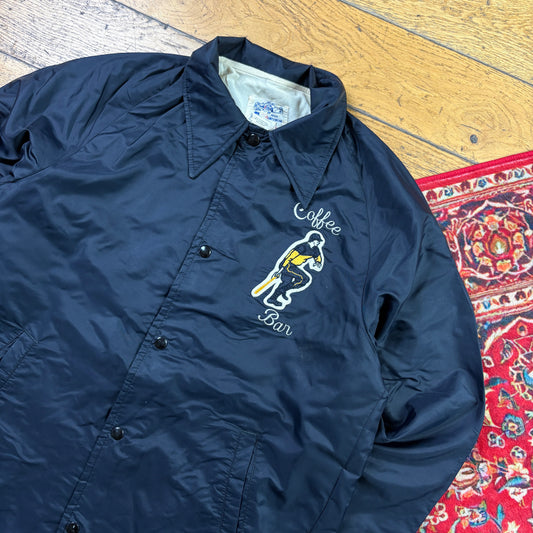 Vintage Black Nylon Coach Harrington Jacket - M