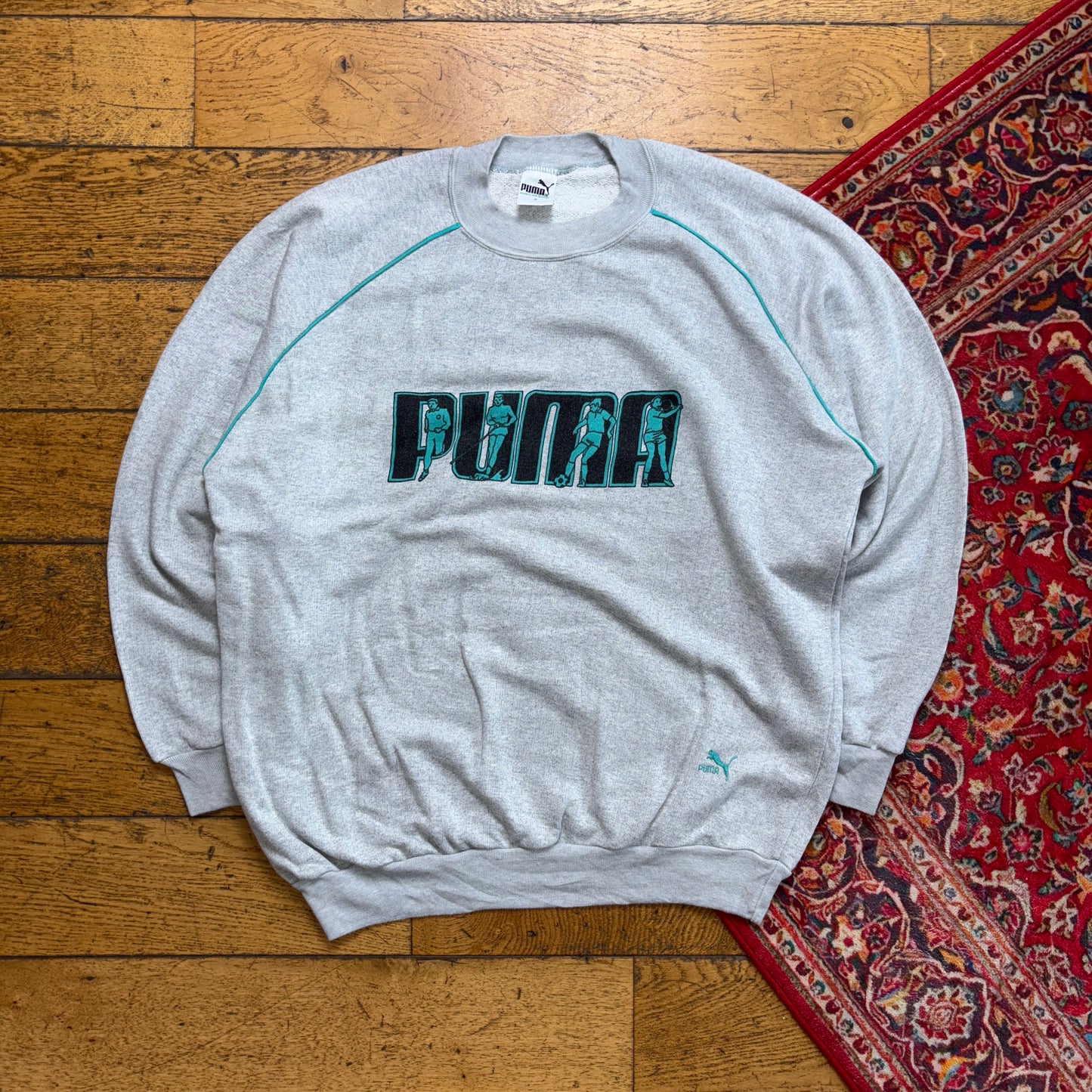 Vintage 90s Puma Grey Sweatshirt - XL