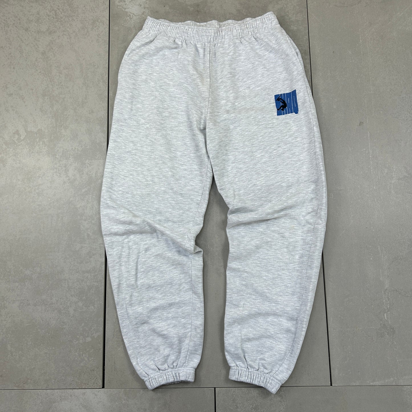 Vintage NBA Reebok Shaq Grey Baggy Joggers Sweatpants Track Pants Bottoms - XL