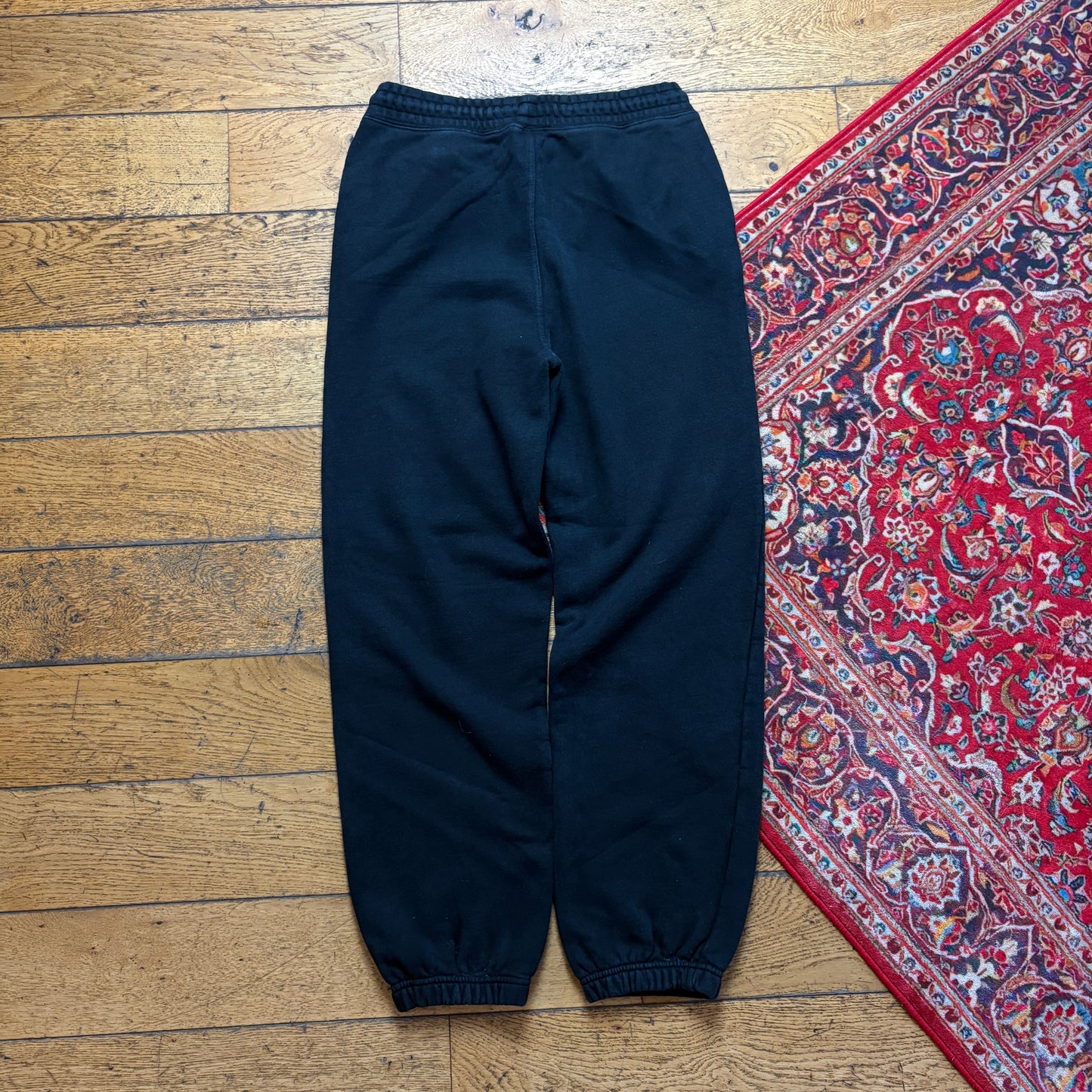 Stussy Black Baggy Cuffed Joggers Sweatpants - S