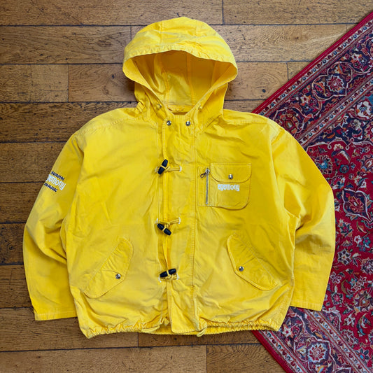 Vintage 90s Egemony Yellow Fireman Clasp Sailing Boxy Workwear Jacket - XL