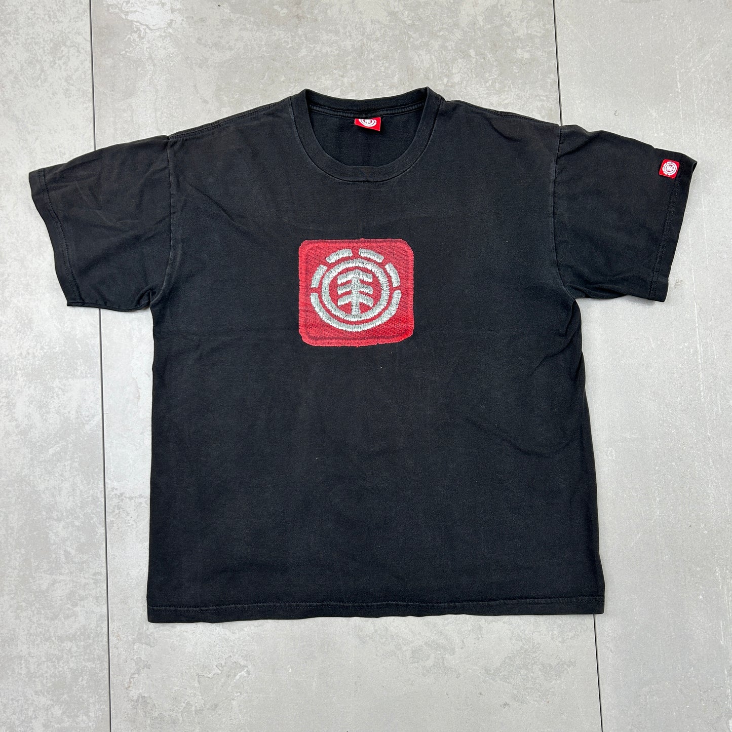 Vintage 90s Element Skate Single Stitch Graphic Black T-Shirt - M