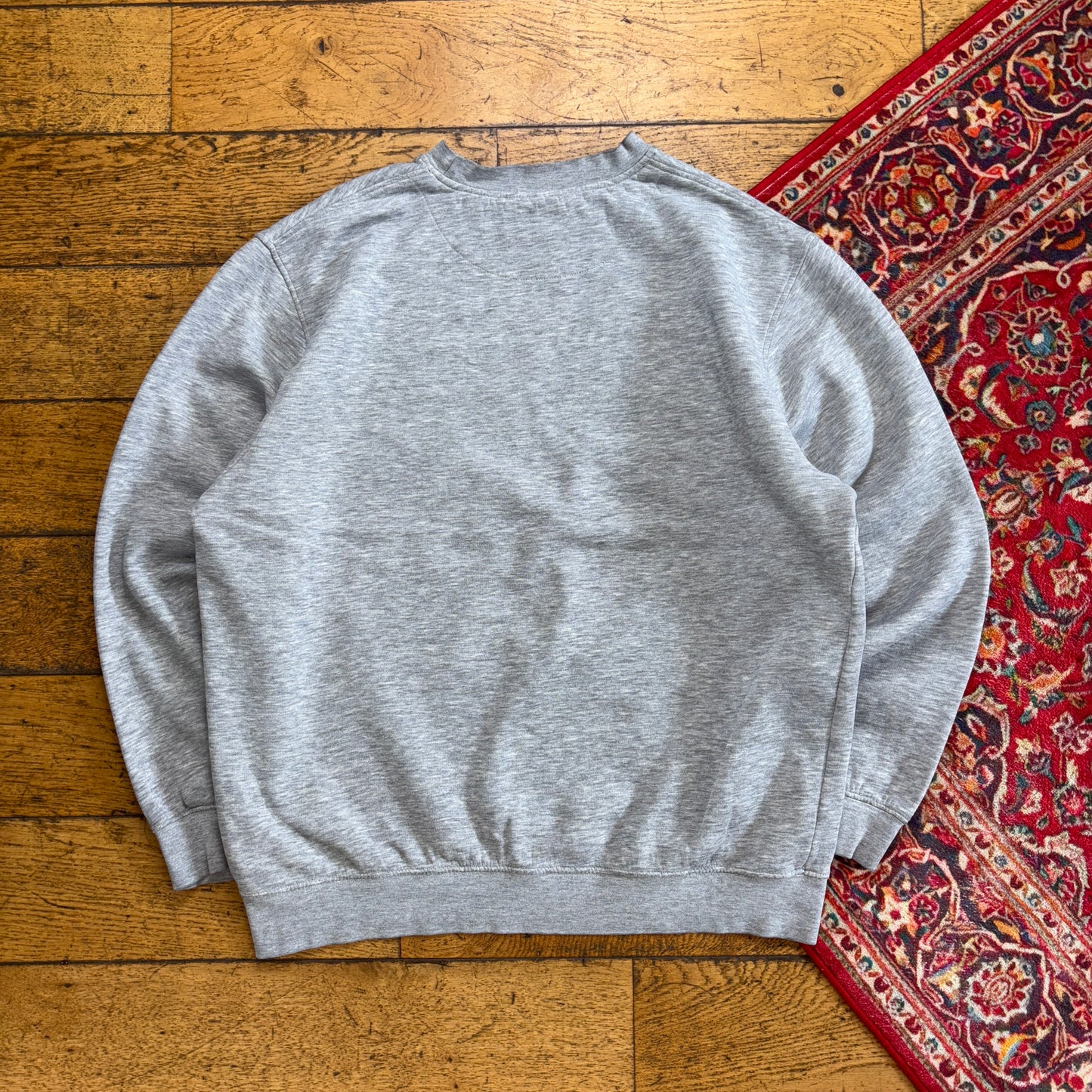 Vintage Nike Grey Swoosh Y2K Embroidered Sweatshirt - XL
