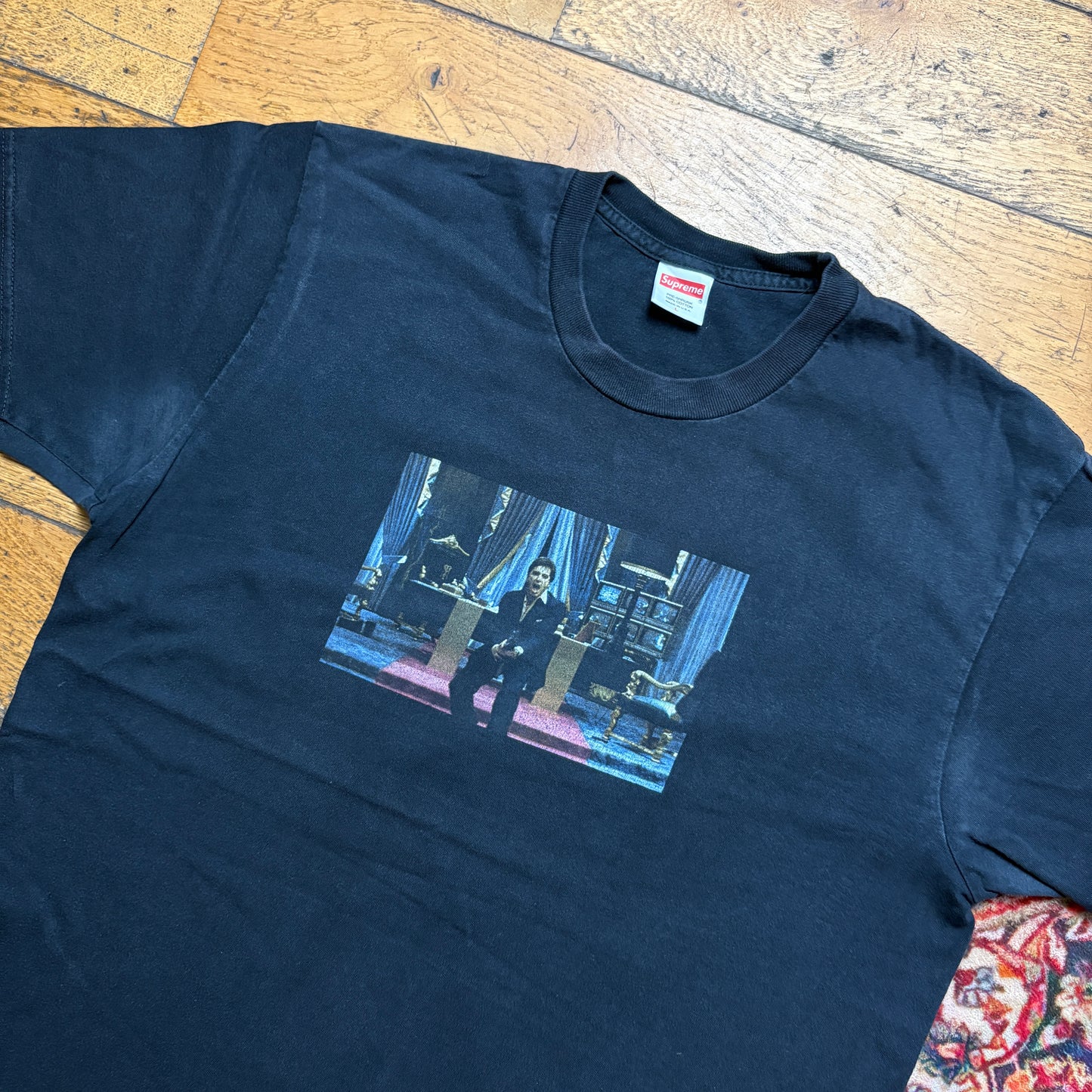 Vintage Supreme Black Scarface Graphic T-Shirt - M