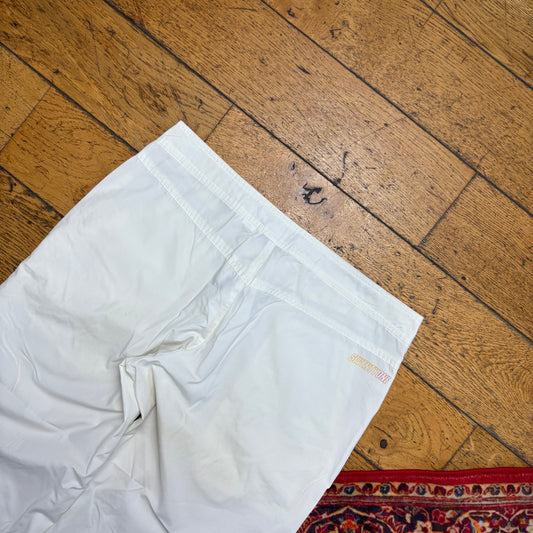 Vintage Nike Y2K Womens Capri White Trousers Shorts - Size 12