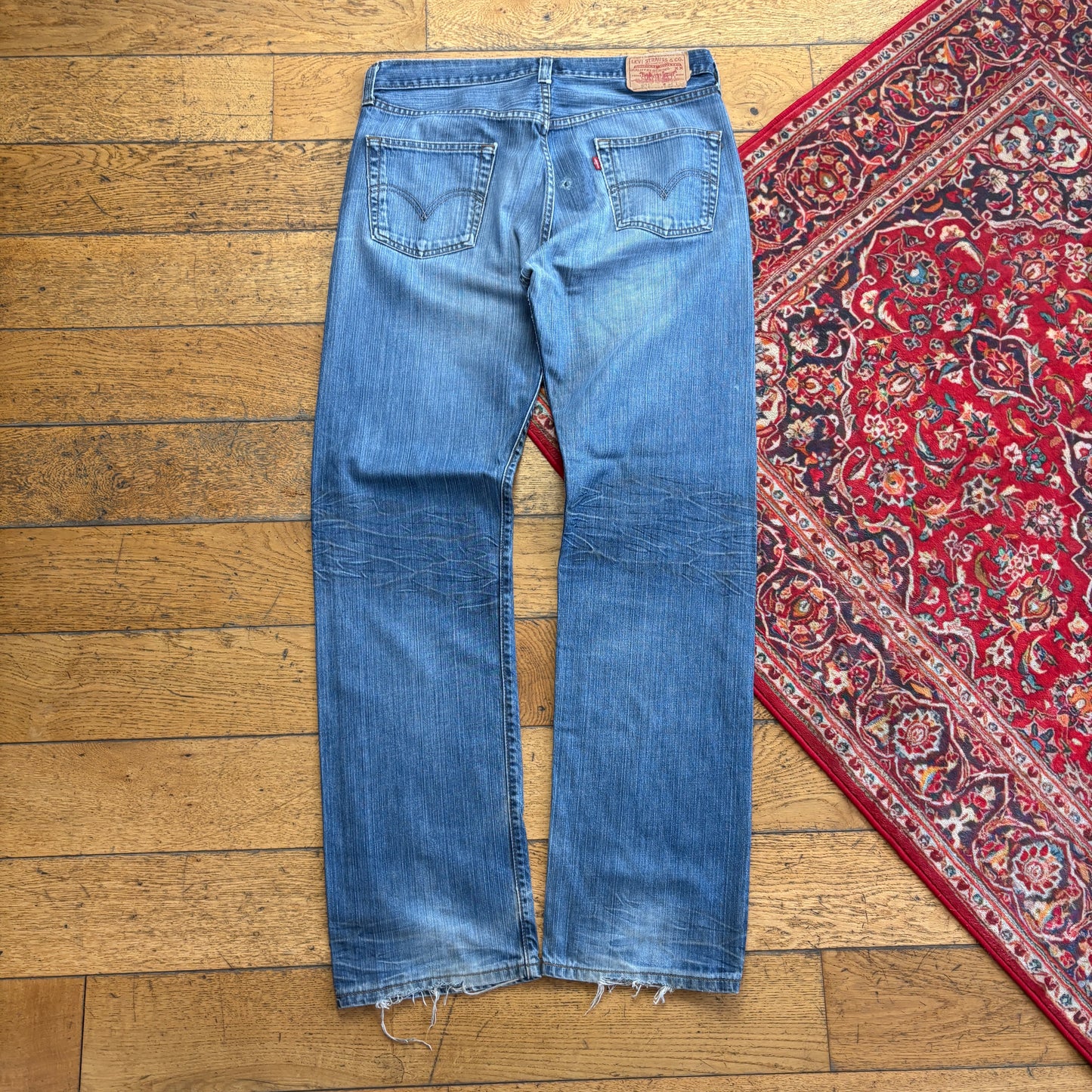 Vintage Levis 501 Straight Blue Denim Jeans - 36L
