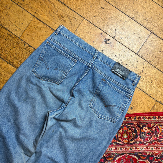 Vintage Levis 501 Straight Blue Denim Jeans - 38S