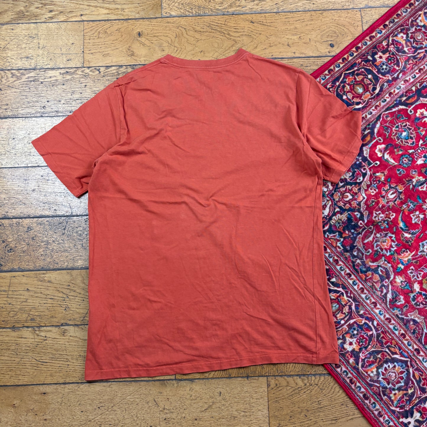 Vintage Orange Carhartt Wip Graphic T-Shirt - L
