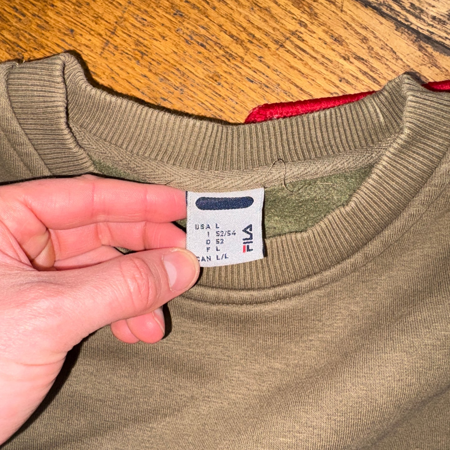 Vintage Fila Green Embroidered Sweatshirt - L