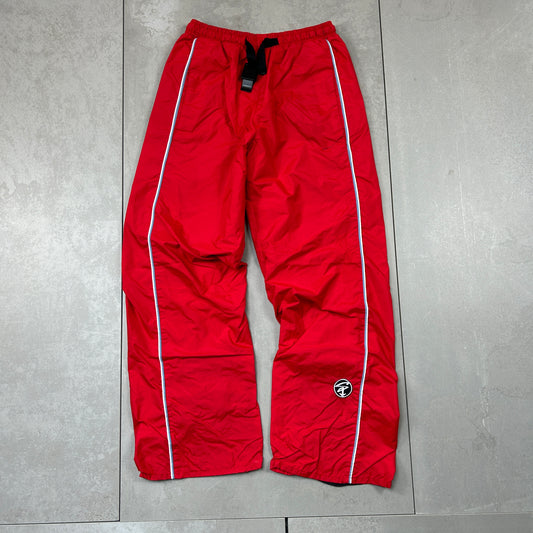 Vintage Red Sub Industries Baggy Tracksuit Ski Track Pants Bottoms - S